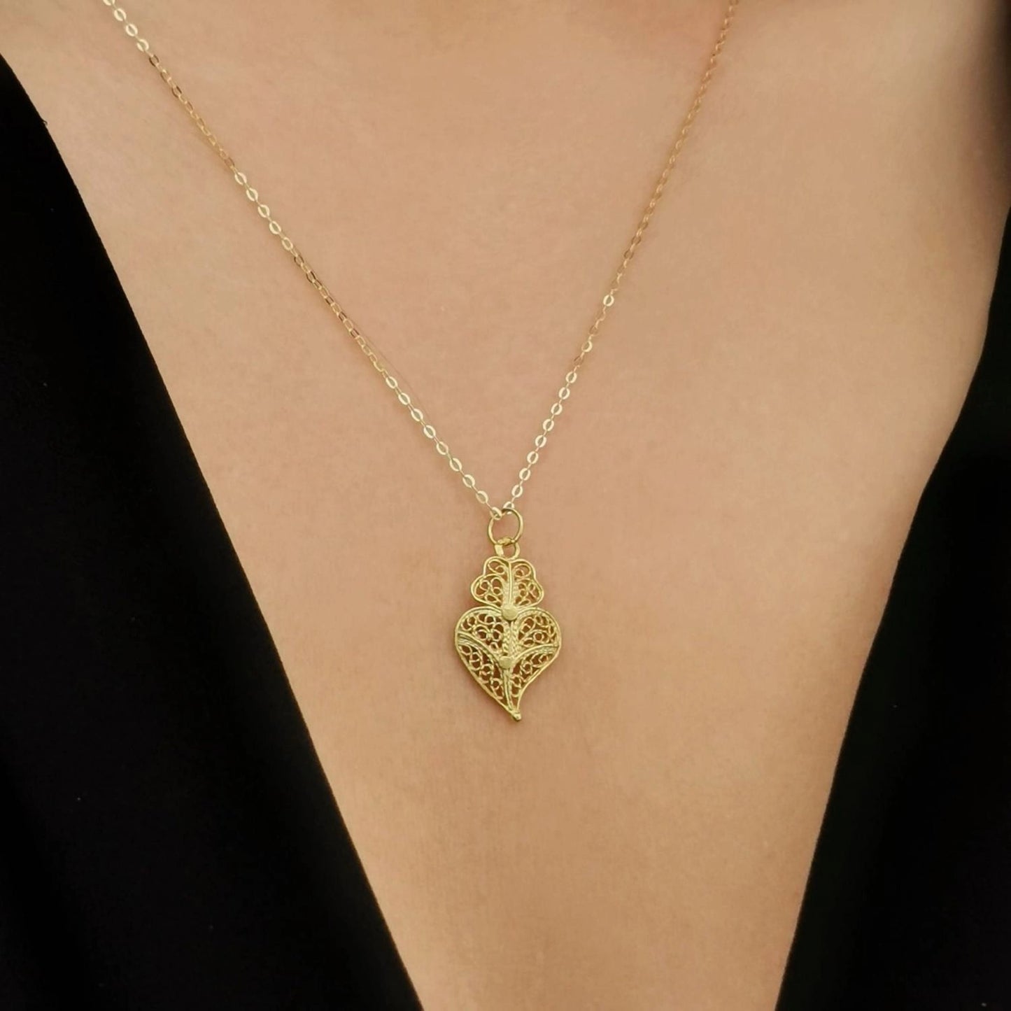 Collar Corazón de Viana XS de Oro 19,2Kt