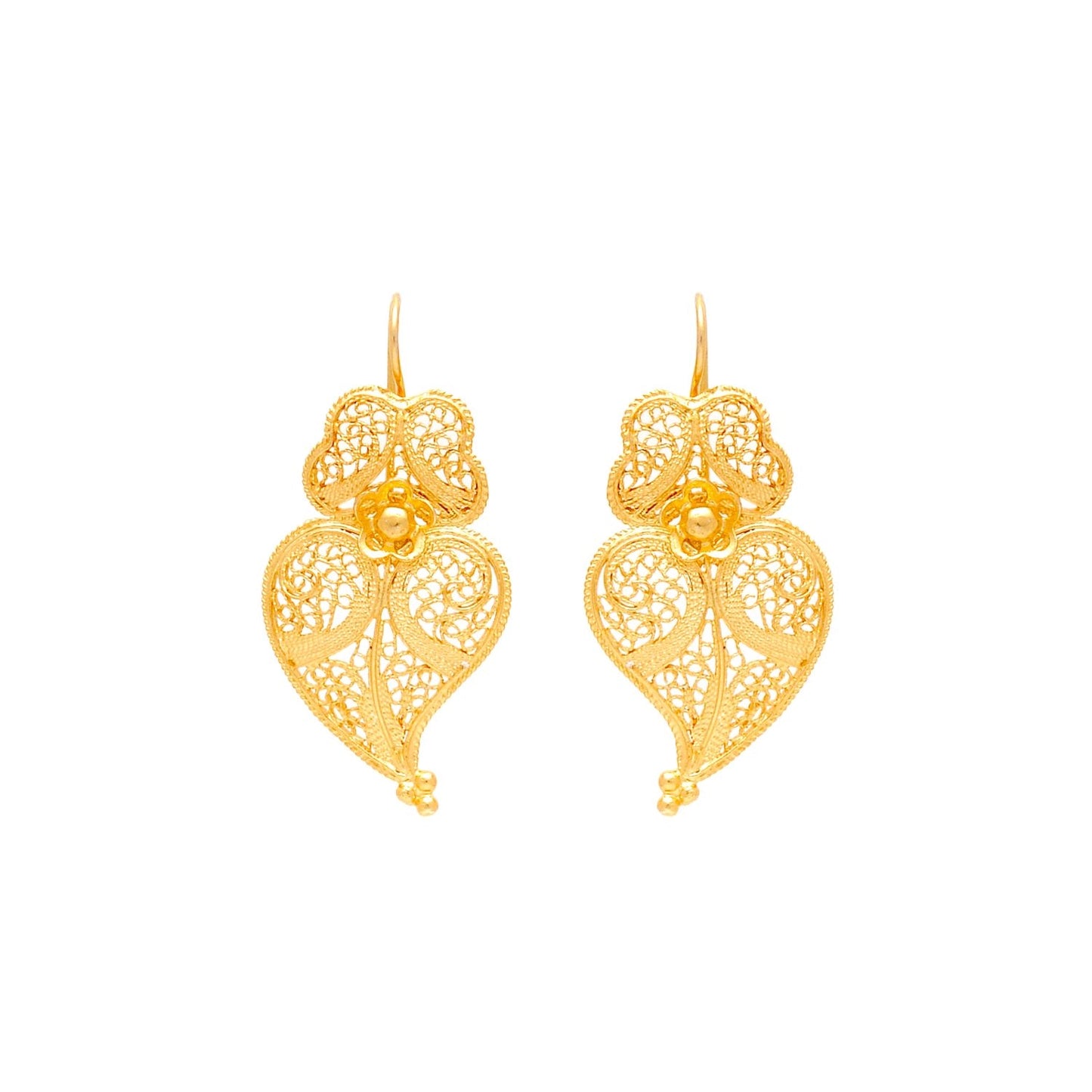 Pendientes Corazón de Viana M de Oro 19,2Kt