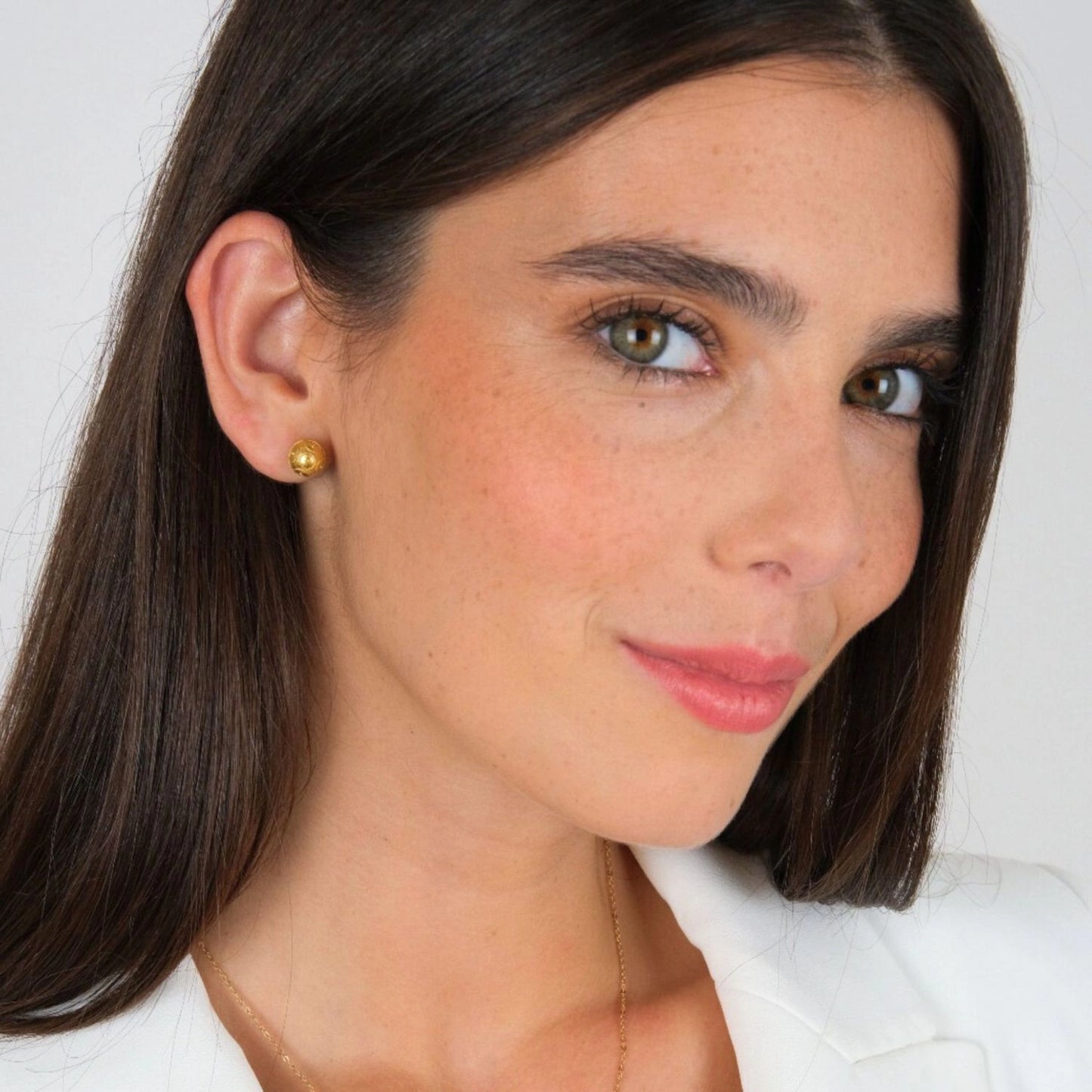 Pendientes Viana's Conta 8mm de Oro 9Kt